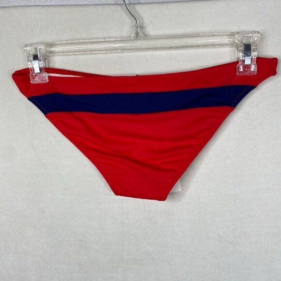 NWT SOLID & STRIPED The Brooke Bikini Bottom In Red Navy-Large - Picture 4 of 7